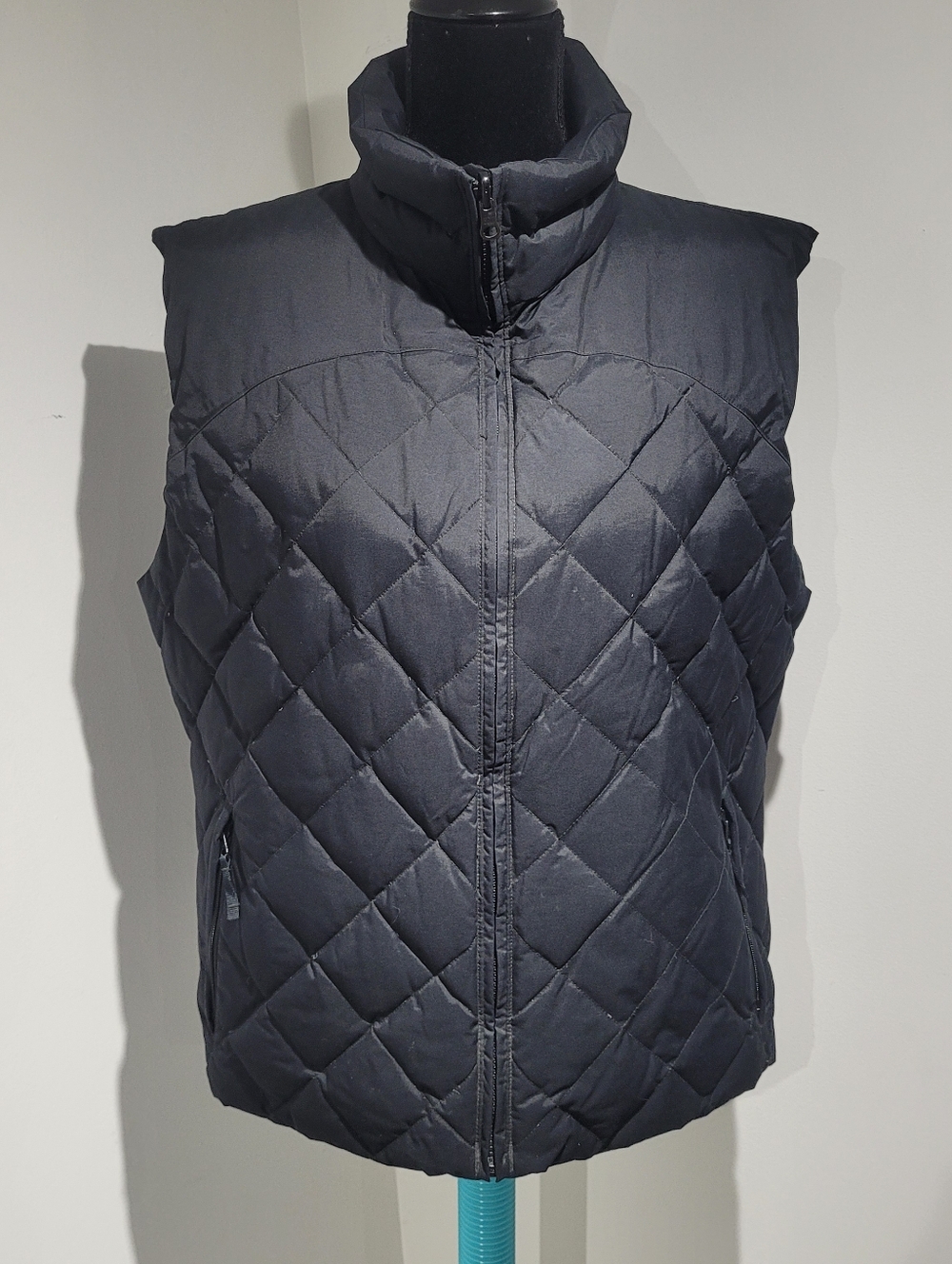 Columbia Women's Quilted Down-Filled Stand Collar Puffer Vest XL Black Gorpcore